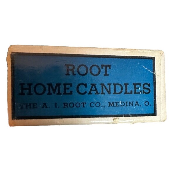 A. I. Root Co Candles Sacred Use 10.5" 100% Beeswax Original Box 1940s? Story - Picture 4 of 6